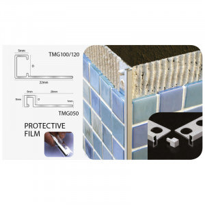 Aliminium Slim Square Edge Trim & Corners